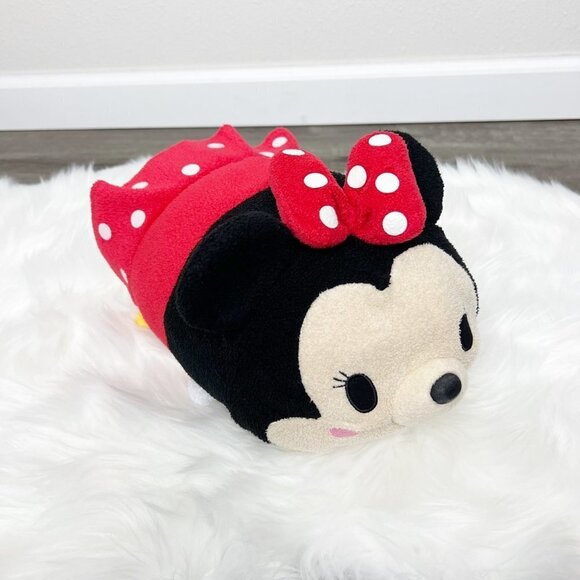 Disney Store Tsum Tsum Minnie Mouse Plush Stuffed Animal Pillow 12" - Picture 1 of 9